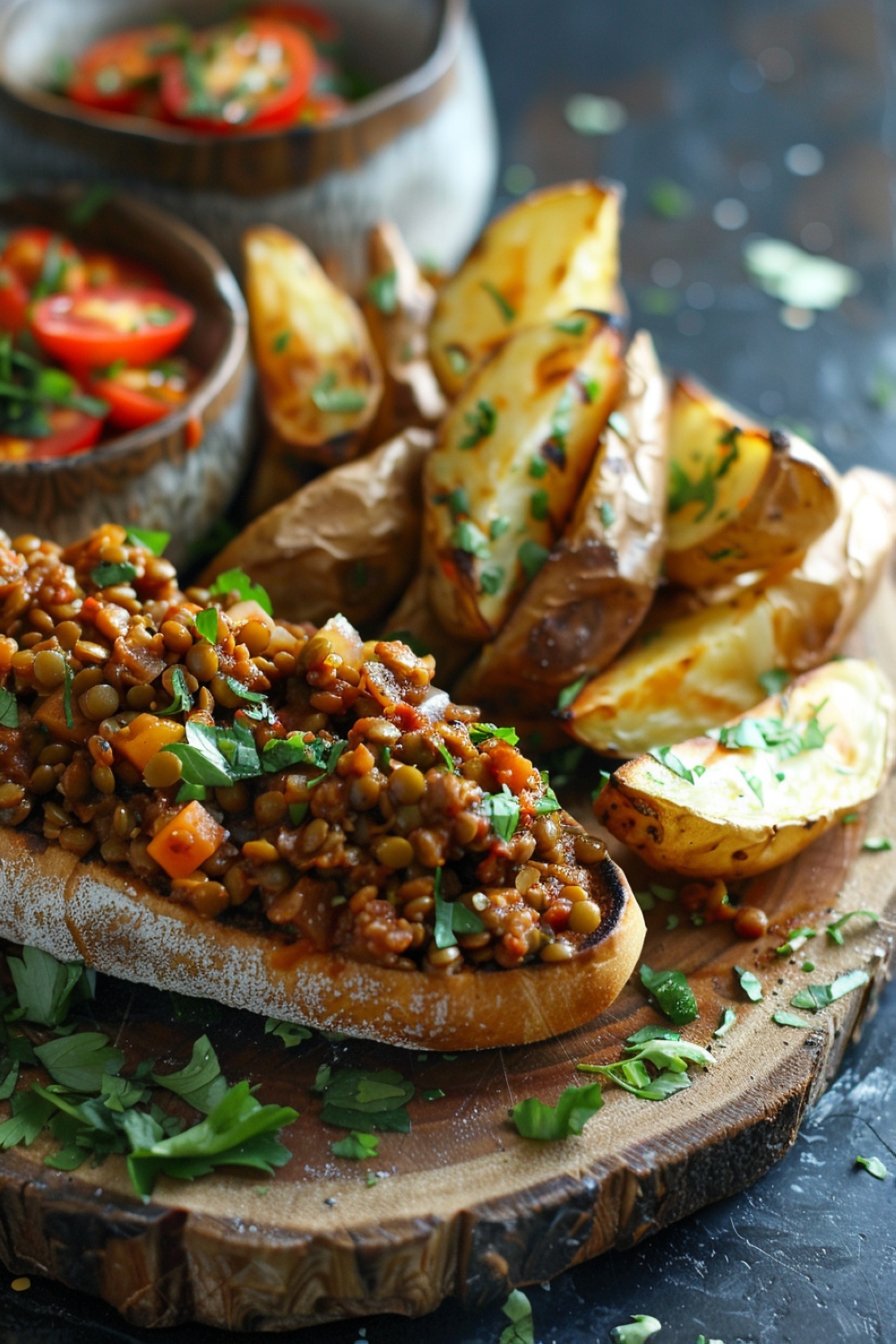 Smoky Lentil Sloppy Joes