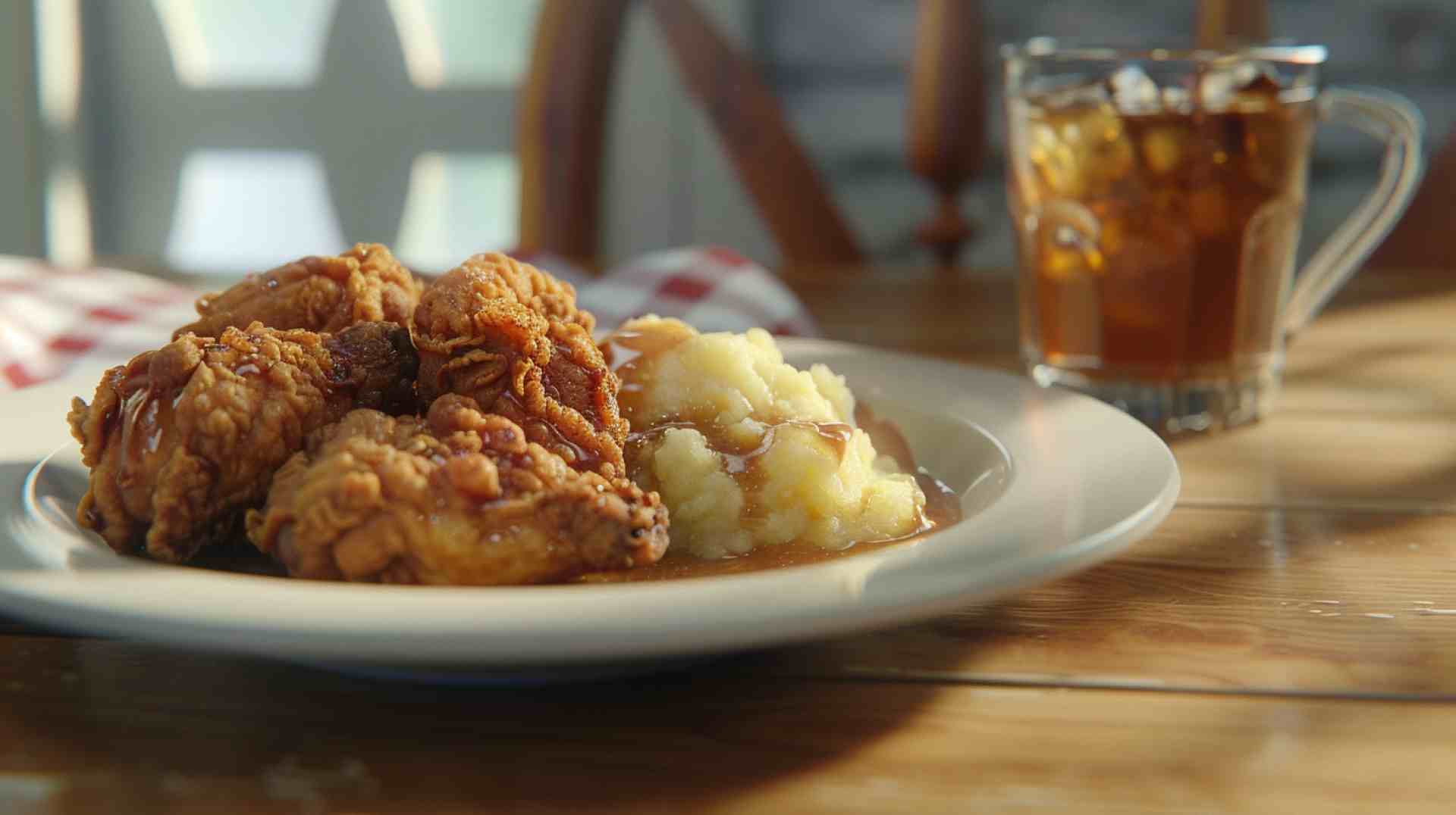 Southern Fried Chicken with Mashed Potatoes