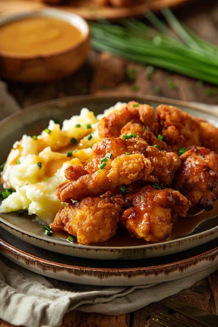 Southern Fried Chicken with Mashed Potatoes