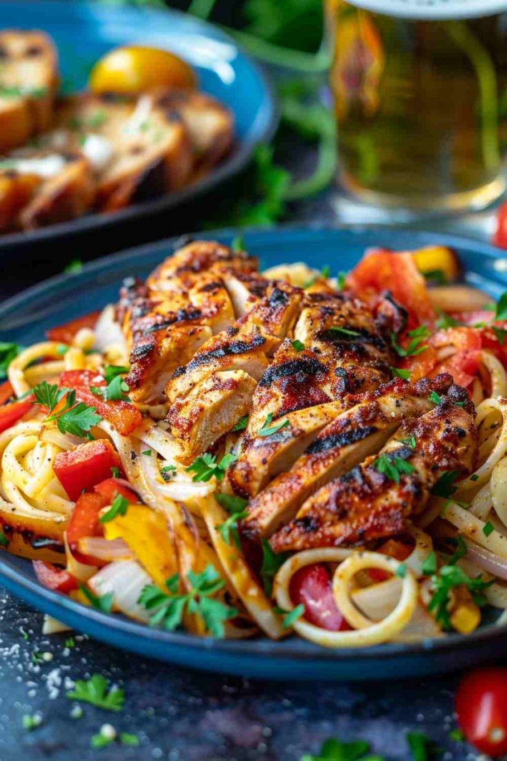 Spicy Cajun Chicken with Pasta