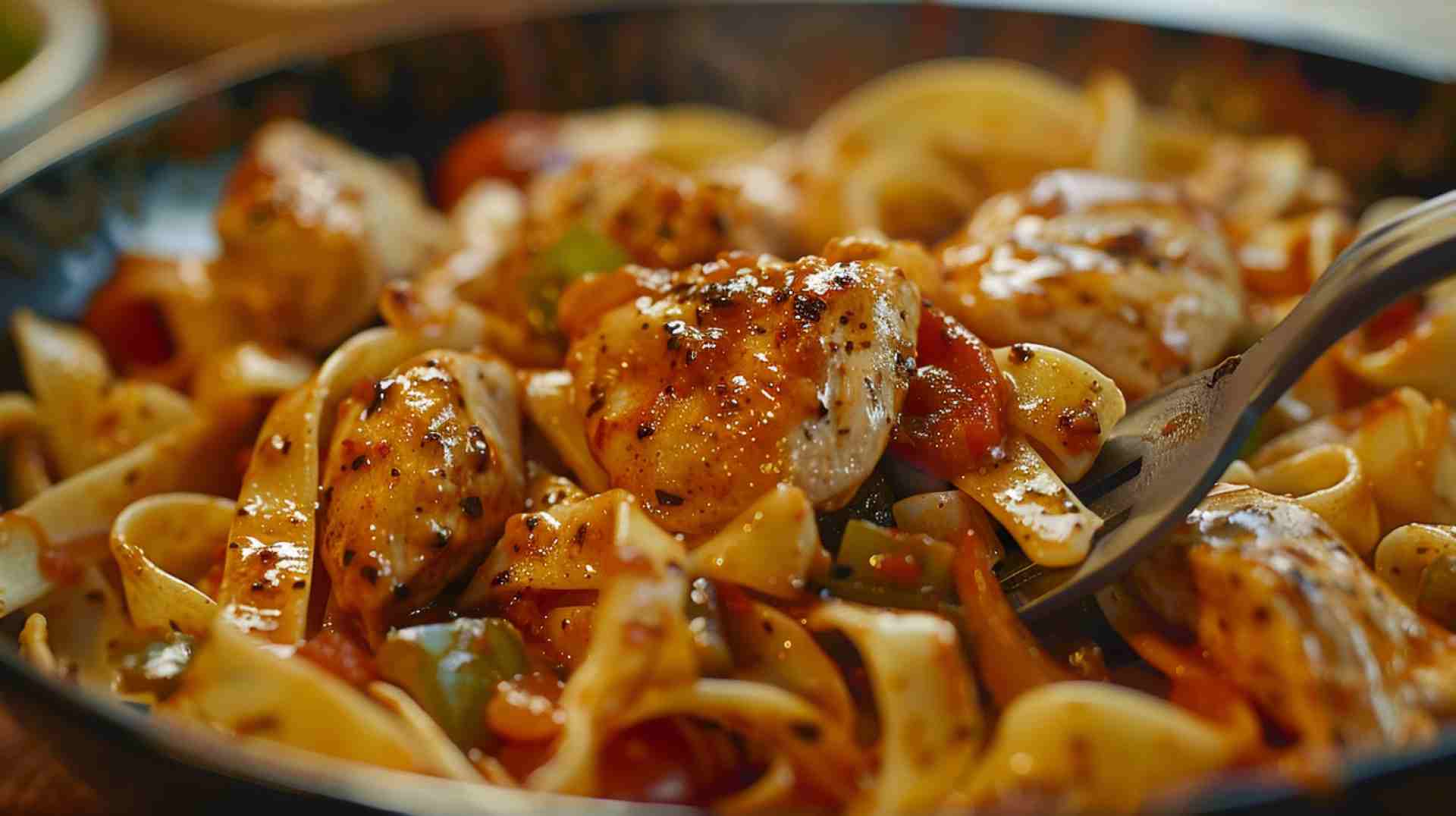 Spicy Cajun Chicken with Pasta