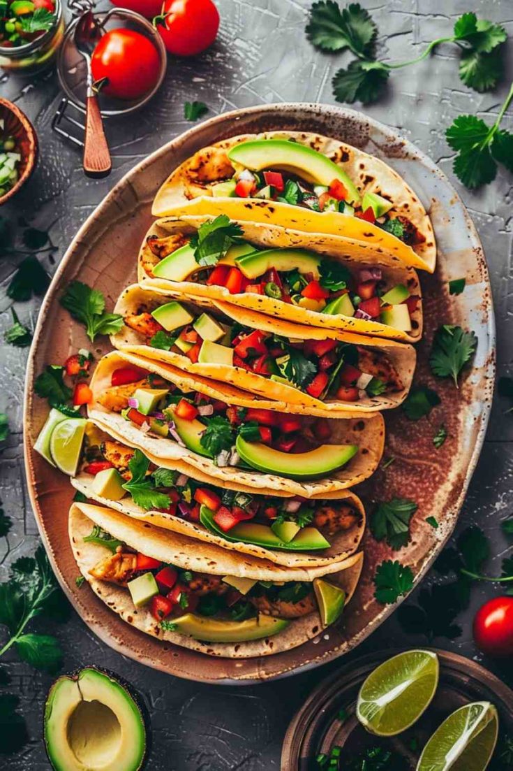 Spicy Chicken Tacos with Fresh Salsa