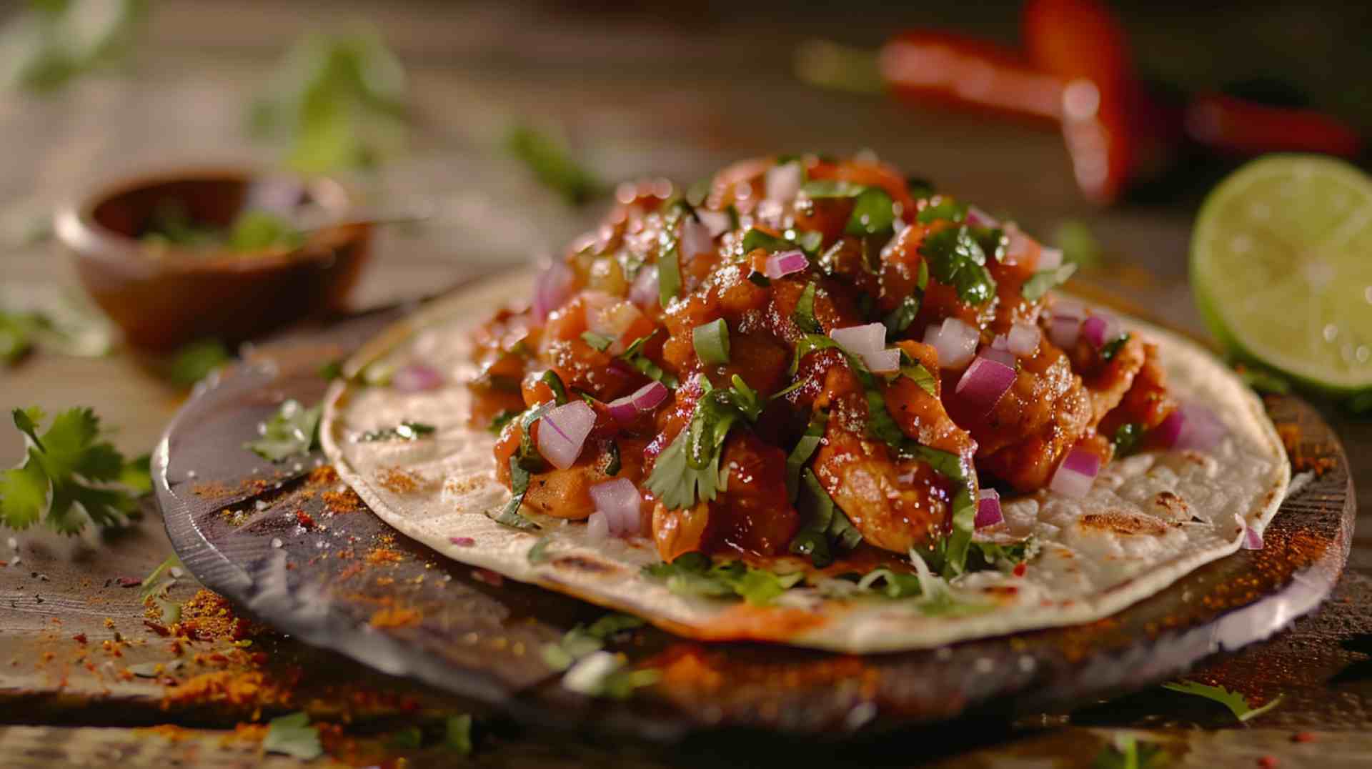 Spicy Chicken Tacos with Fresh Salsa