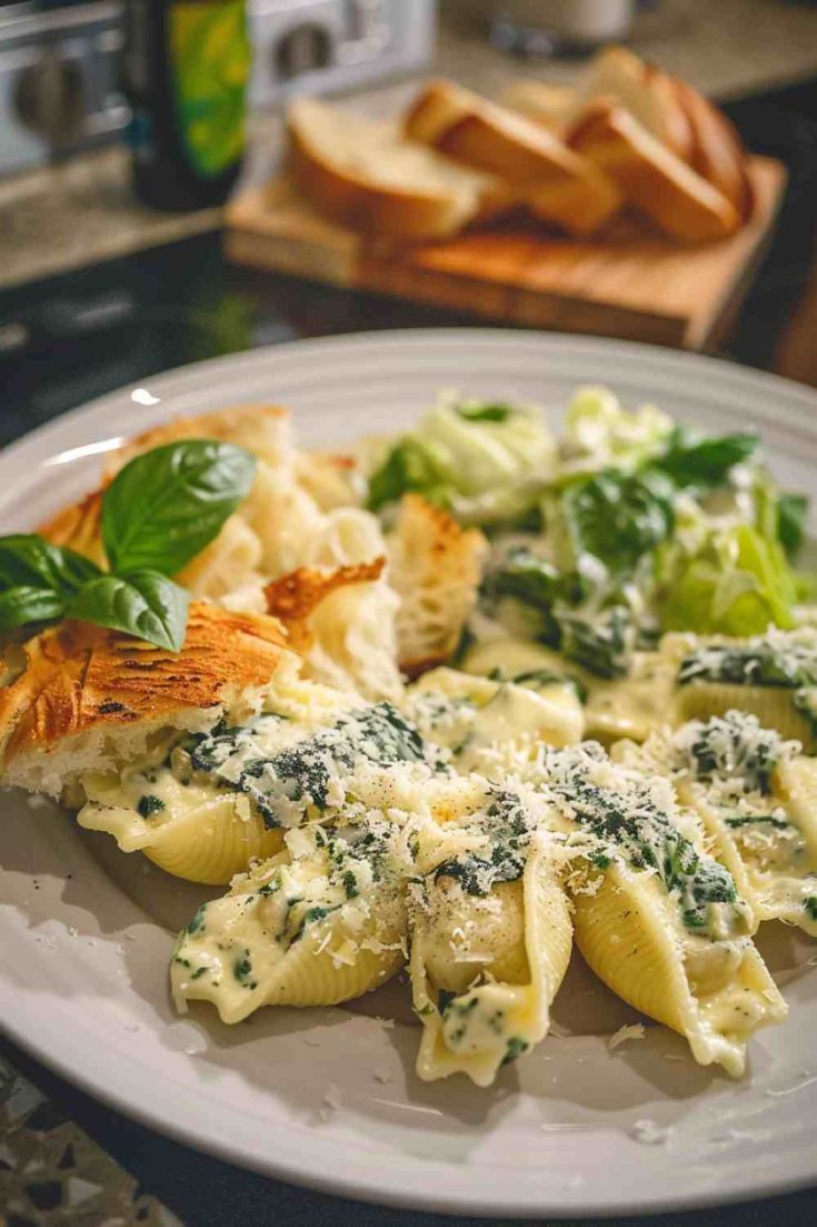 Spinach and Ricotta Stuffed Shells