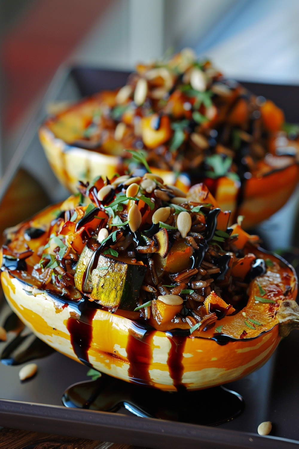 Stuffed Acorn Squash Delight