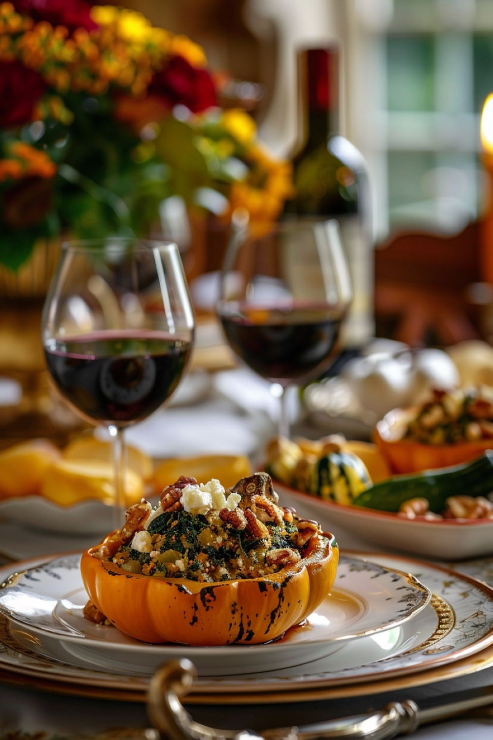 Stuffed Acorn Squash Delight