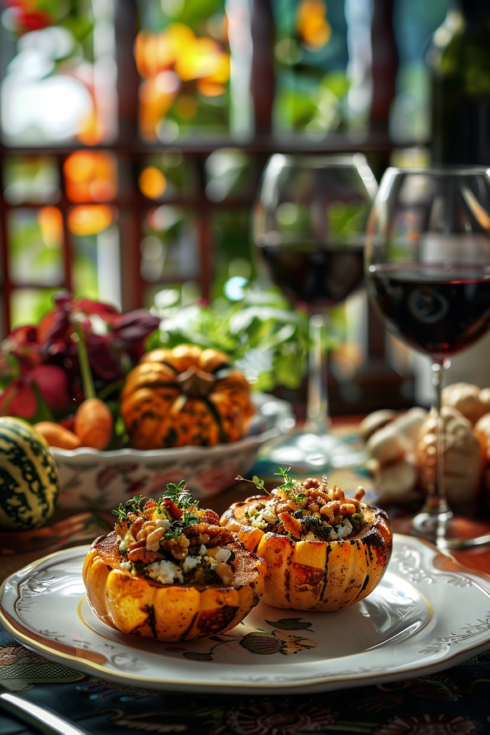 Stuffed Acorn Squash Delight