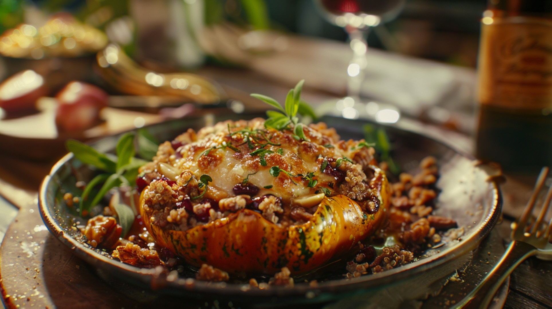 Stuffed Acorn Squash Delight