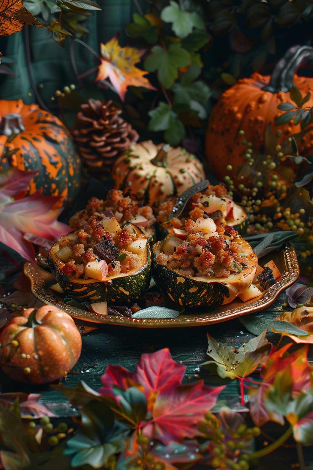 Stuffed Acorn Squash Delight