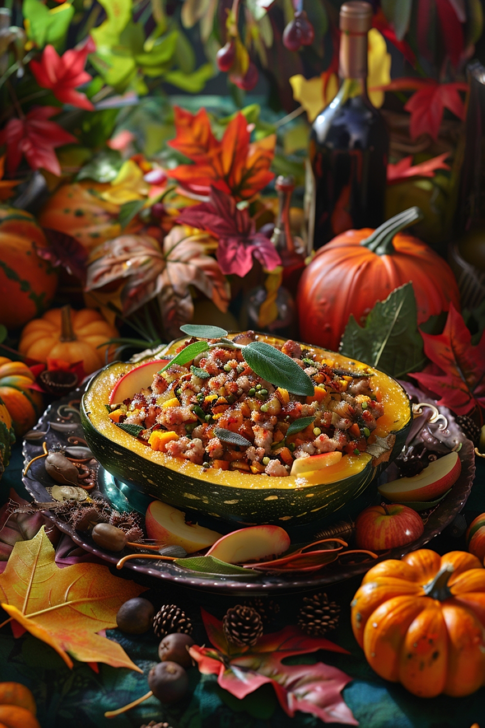 Stuffed Acorn Squash Delight