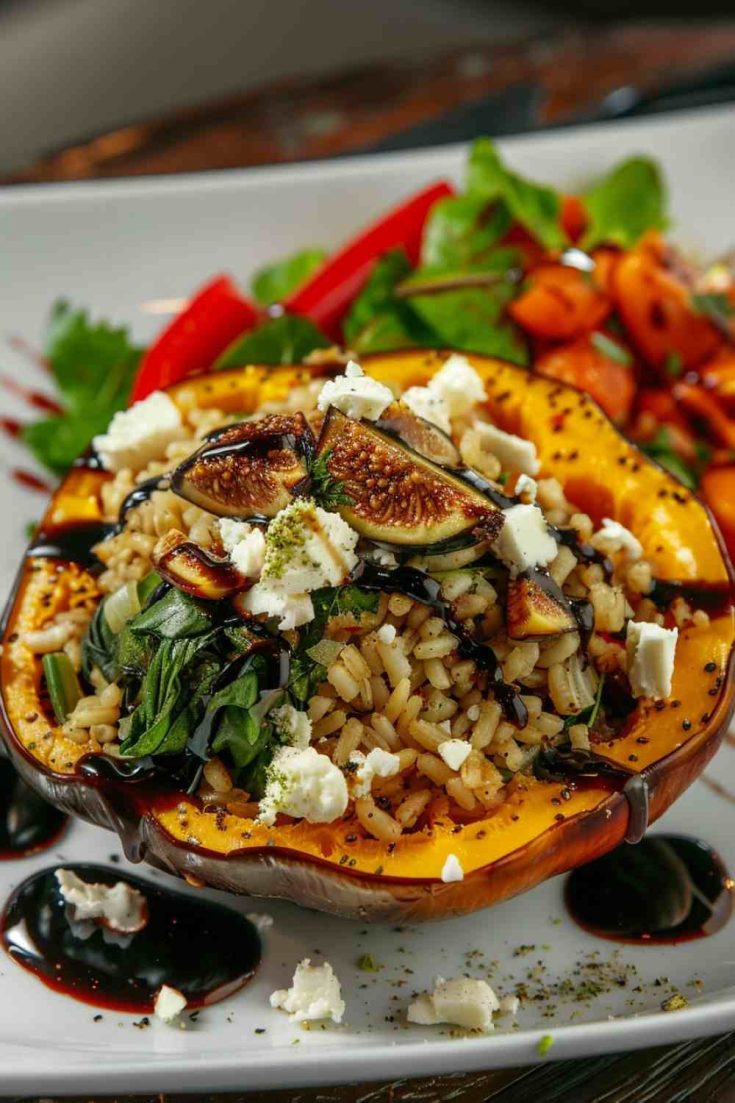 Stuffed Acorn Squash for Two