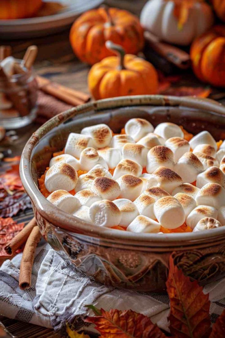 Sweet Potato Casserole with Marshmallows