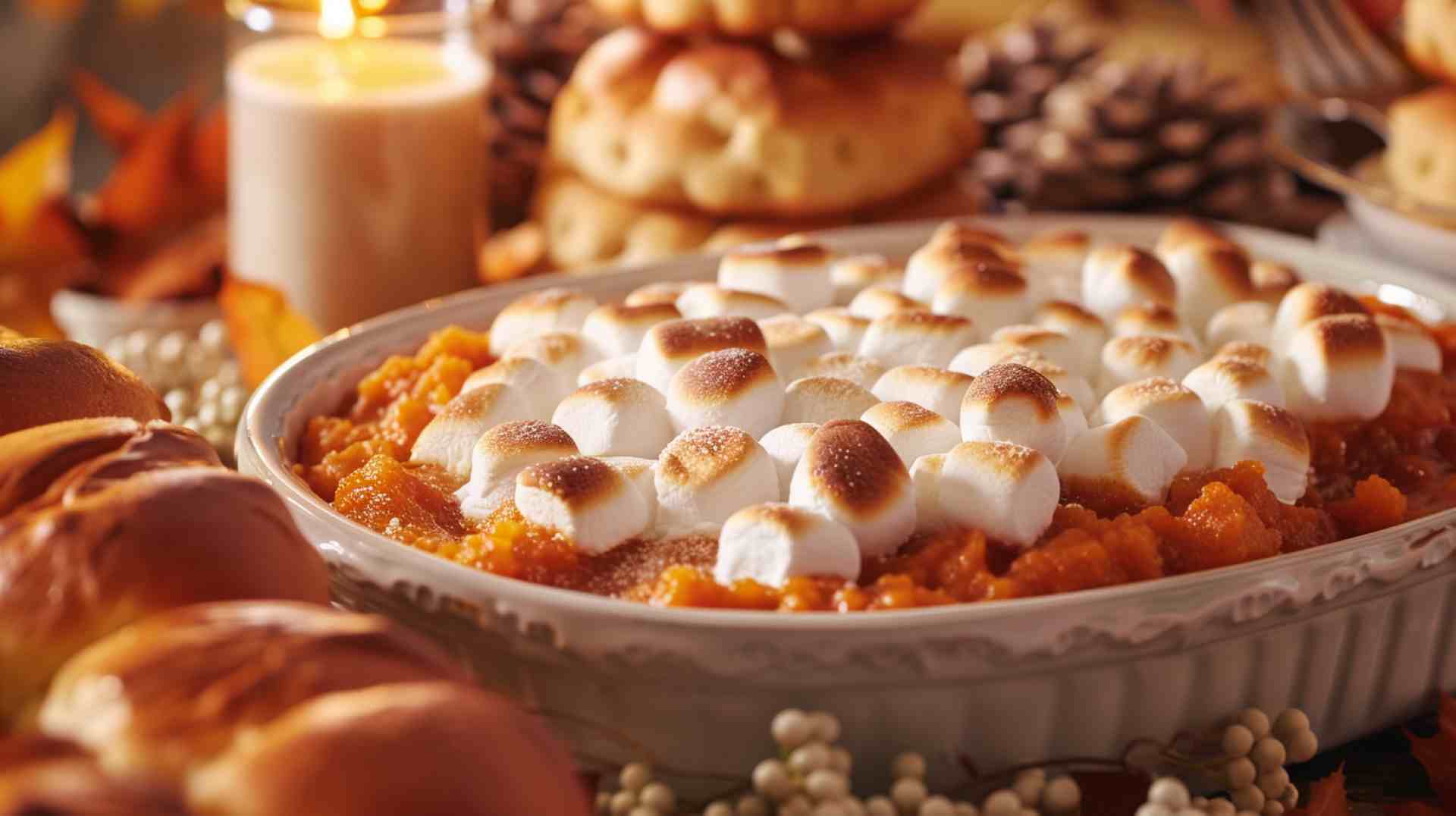 Sweet Potato Casserole with Marshmallows