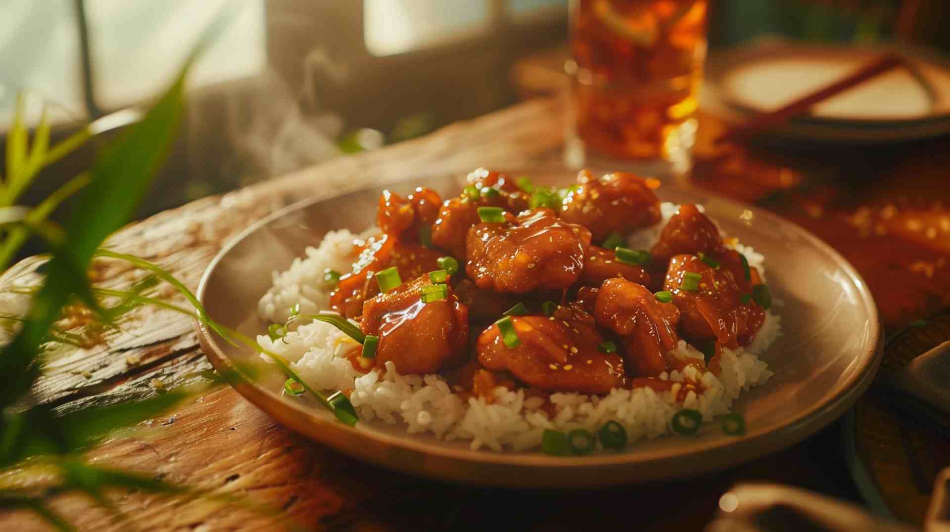 Sweet and Sour Chicken with Rice