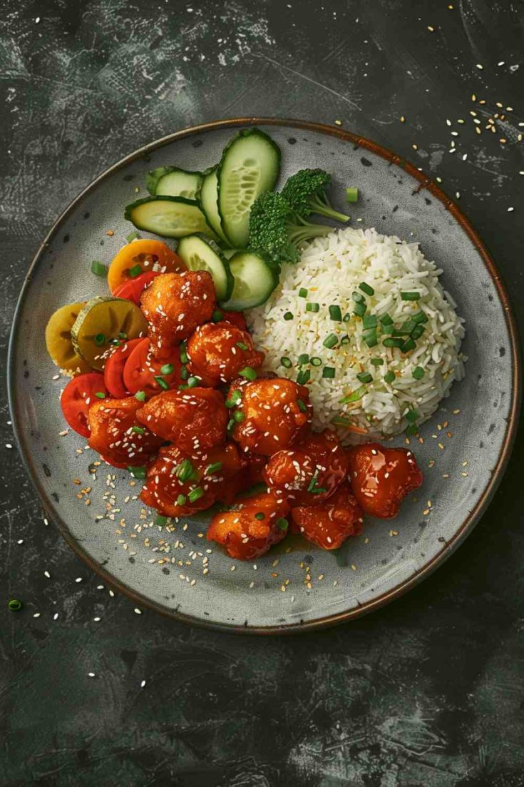 Sweet and Sour Chicken with Rice