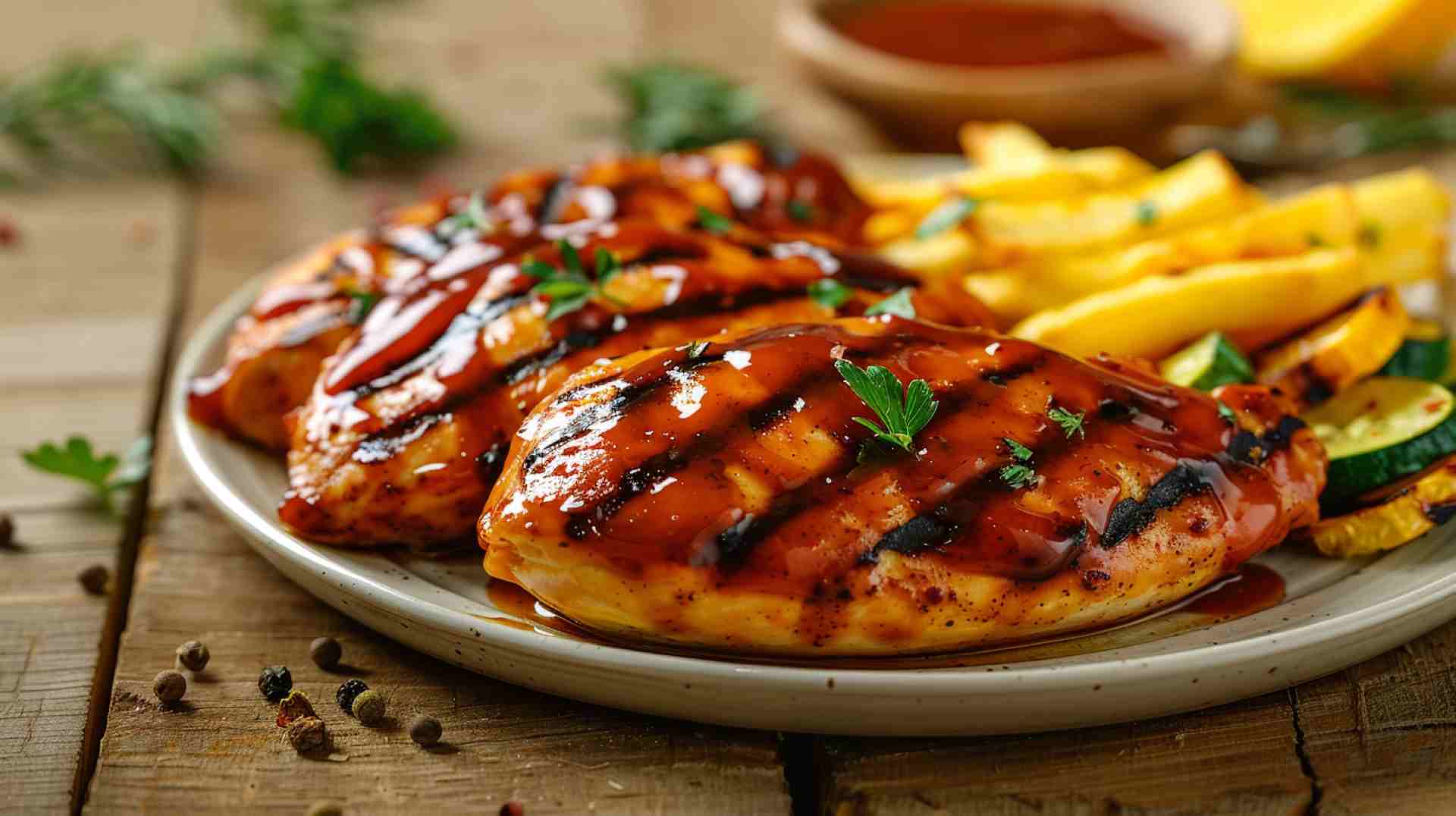 Sweet and Spicy BBQ Chicken Breasts