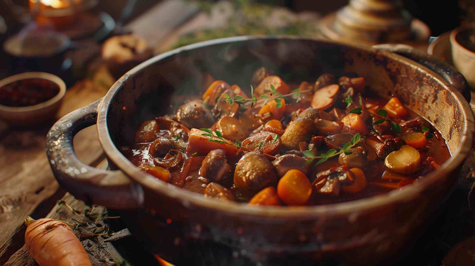 Vegan Mushroom Bourguignon