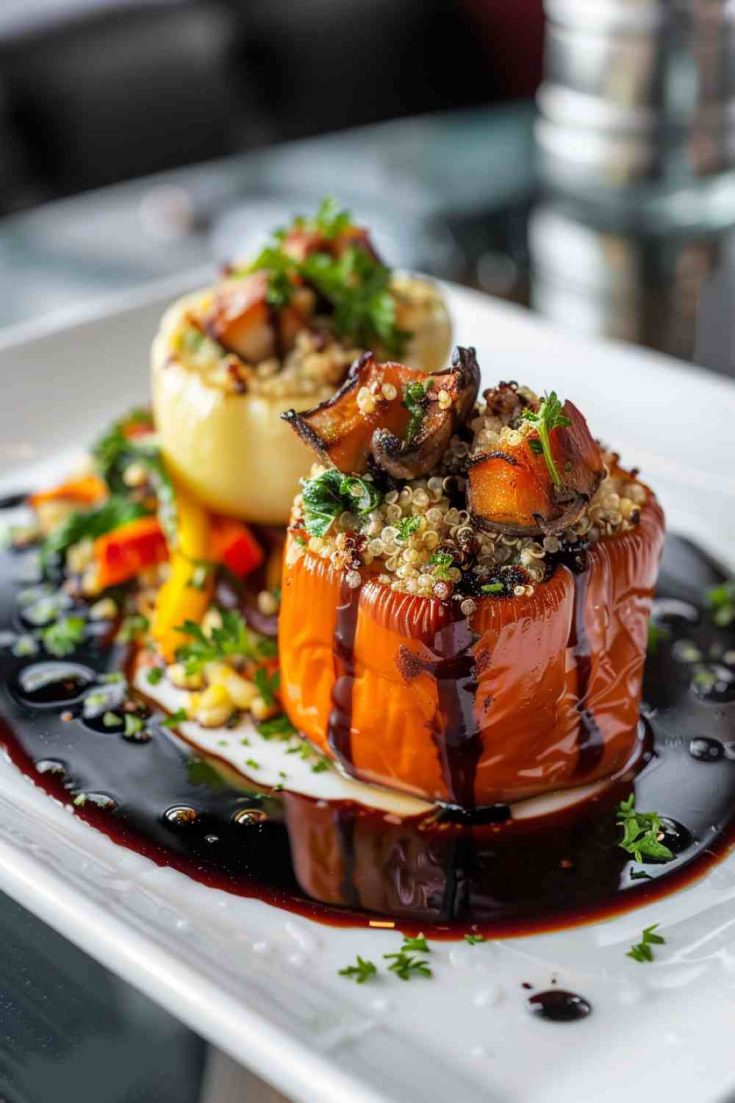 Vegetable and Cheese Stuffed Peppers