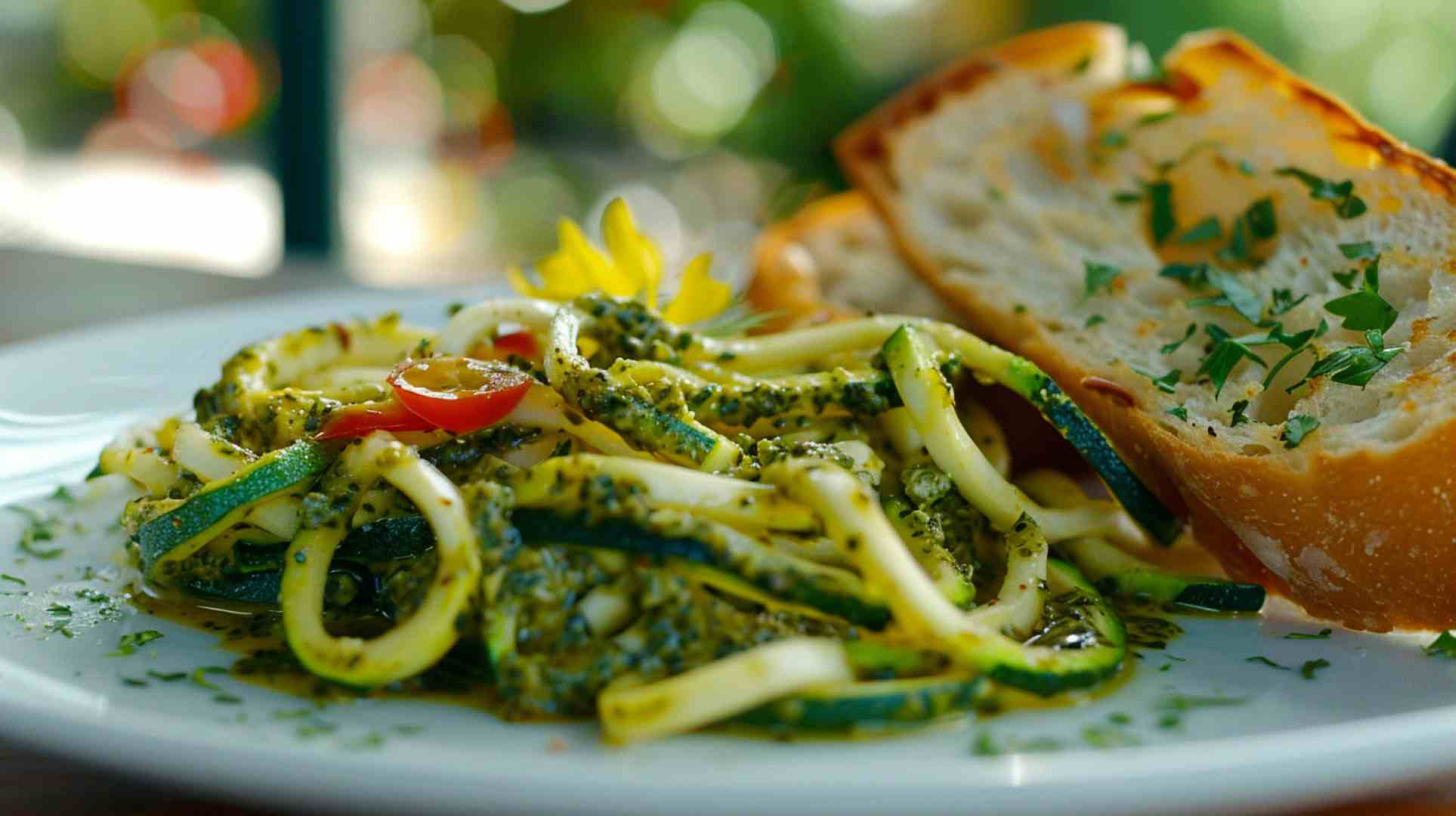 Zucchini Noodles with Pesto