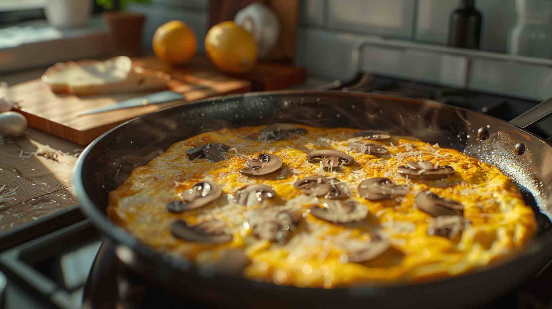 5-Minute Mushroom Omelette Recipe