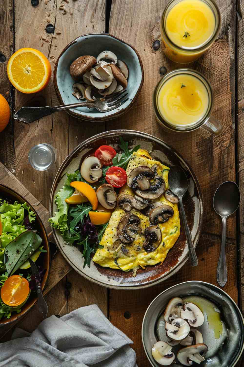 5-Minute Mushroom Omelette Recipe