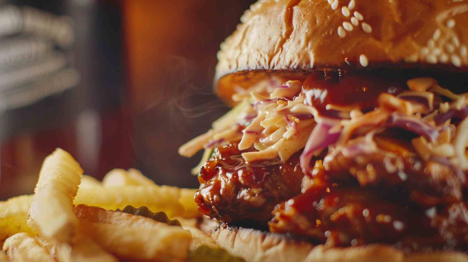 BBQ Crockpot Chicken Sandwiches