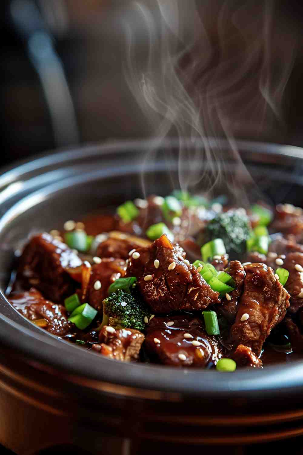 Beef and Broccoli in the Crockpot