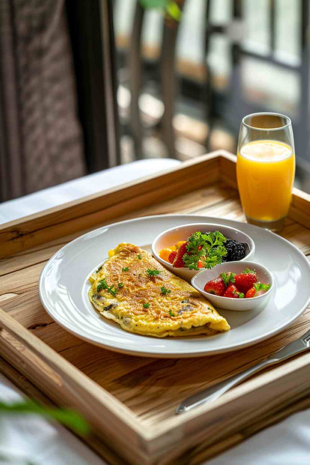 Breakfast Delight Mushroom Omelette