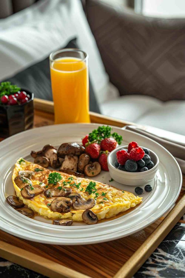 Breakfast Delight Mushroom Omelette