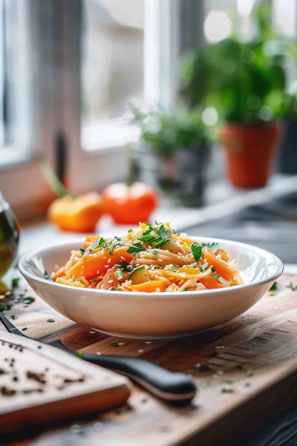 Cabbage Stir-Fry with Noodles