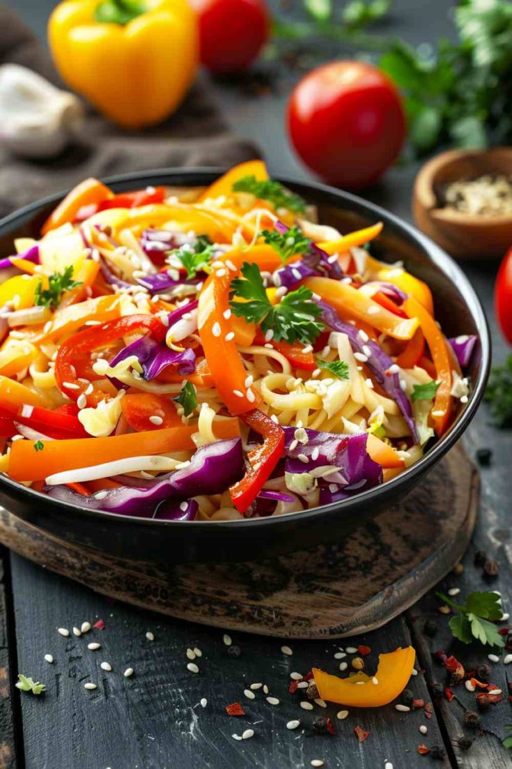 Cabbage Stir-Fry with Noodles