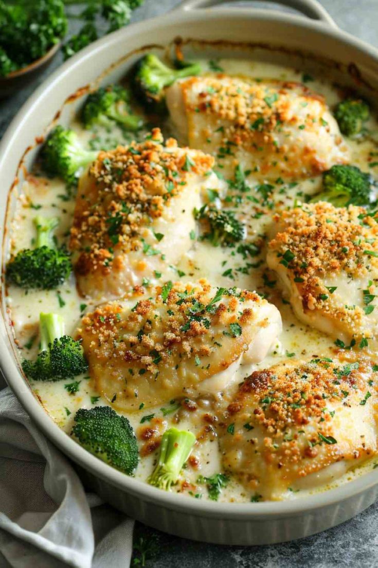 Cheesy Chicken and Broccoli Bake