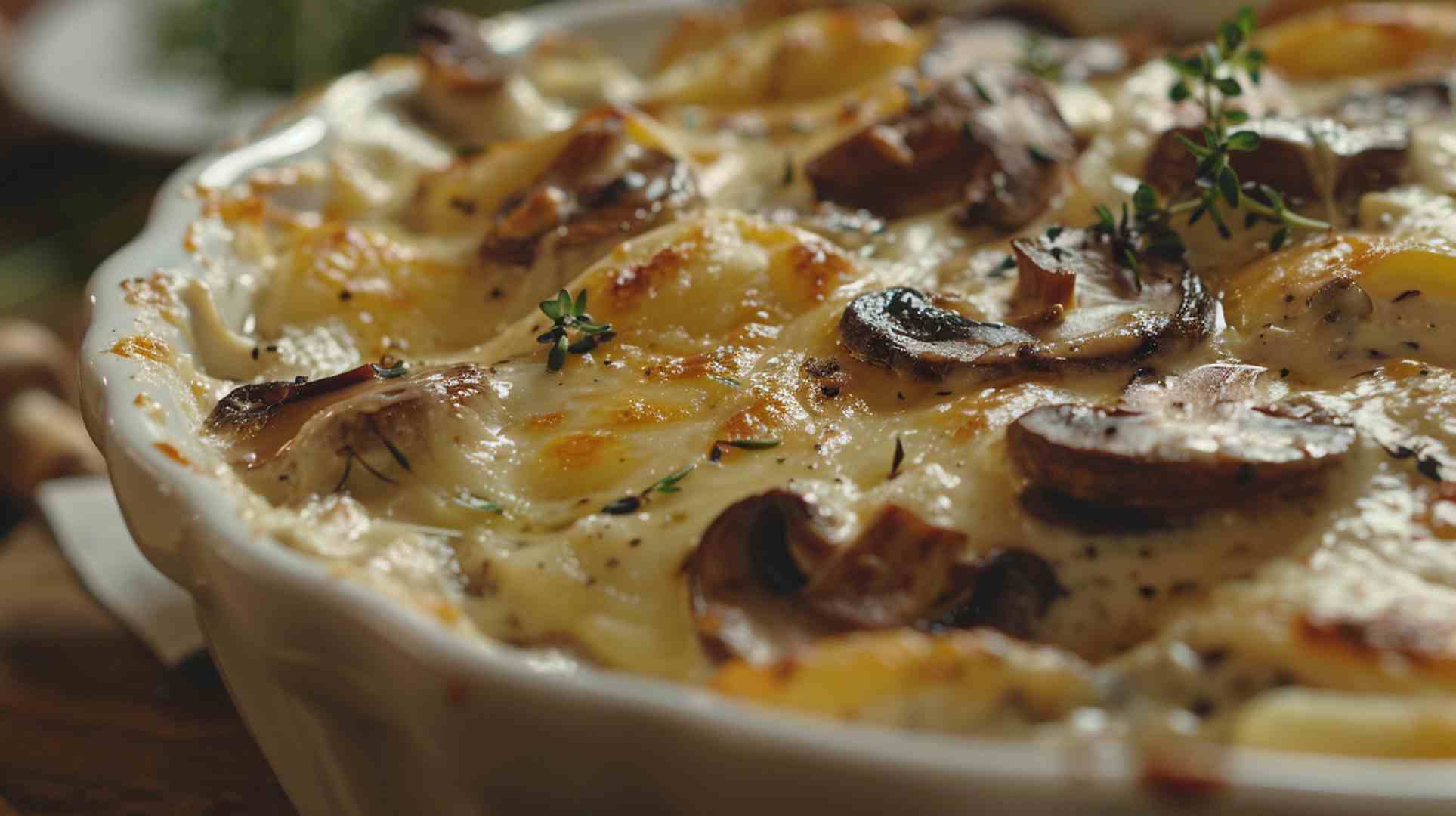 Cheesy Mushroom Casserole