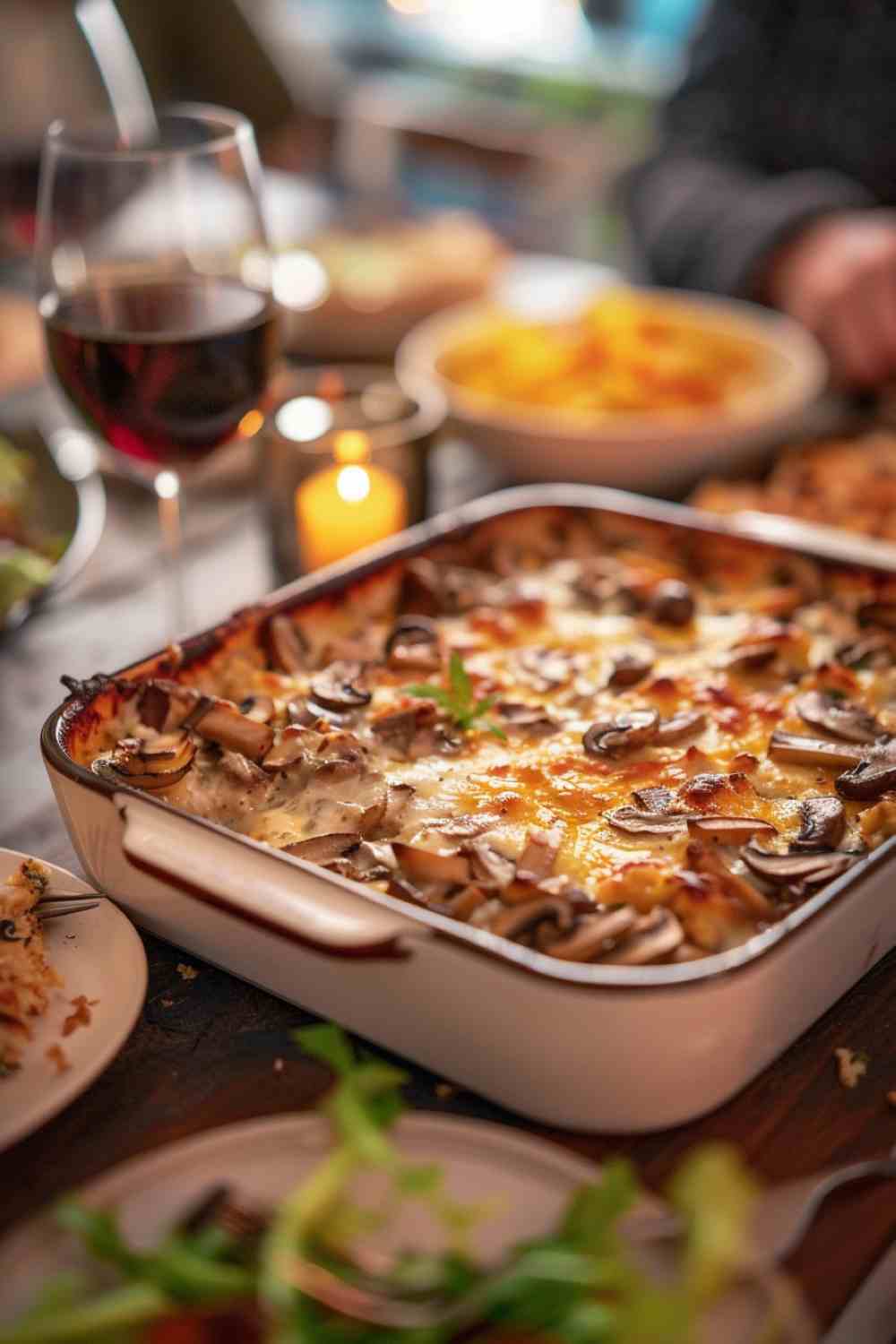 Cheesy Mushroom Casserole