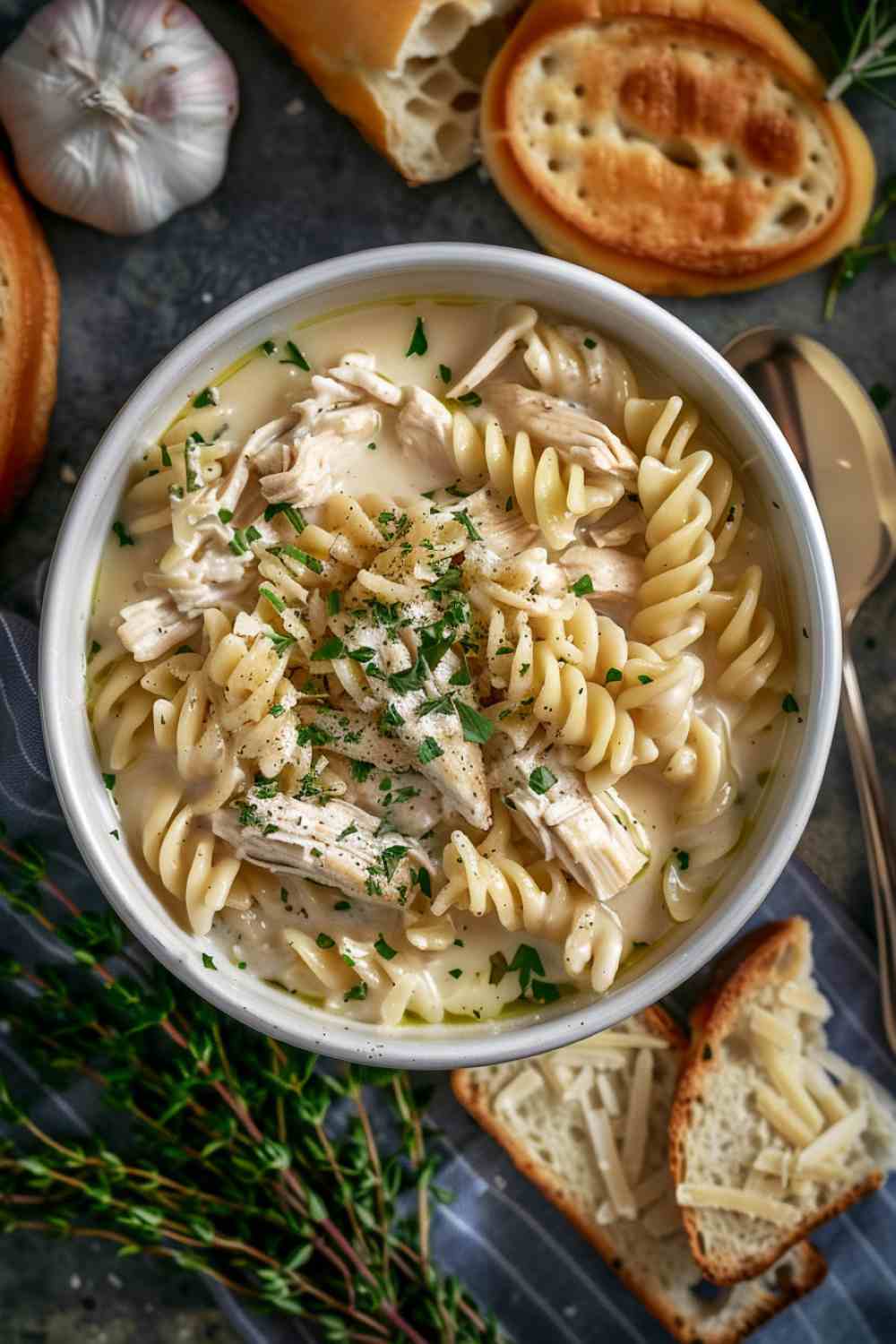 Creamy Crockpot Chicken Alfredo