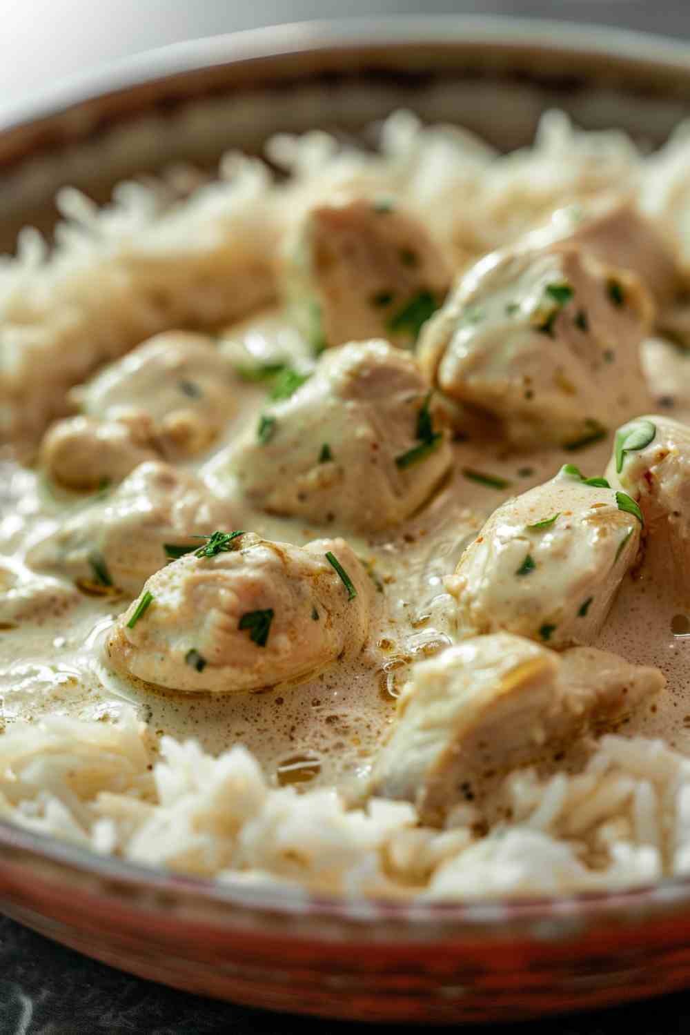 Creamy Garlic Chicken and Rice