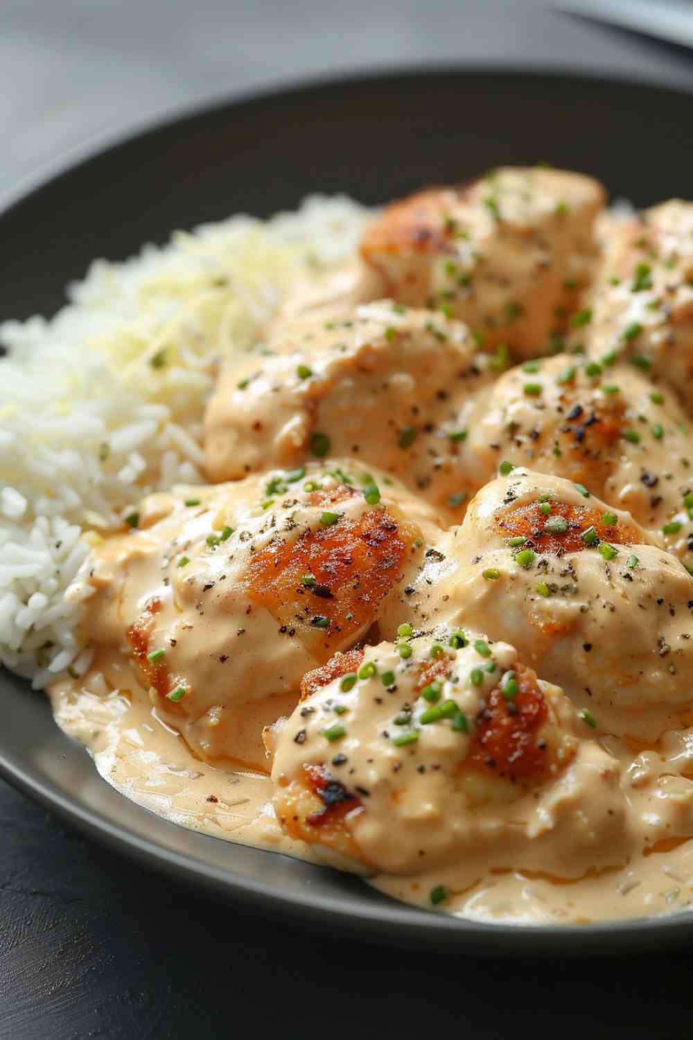 Creamy Garlic Chicken and Rice