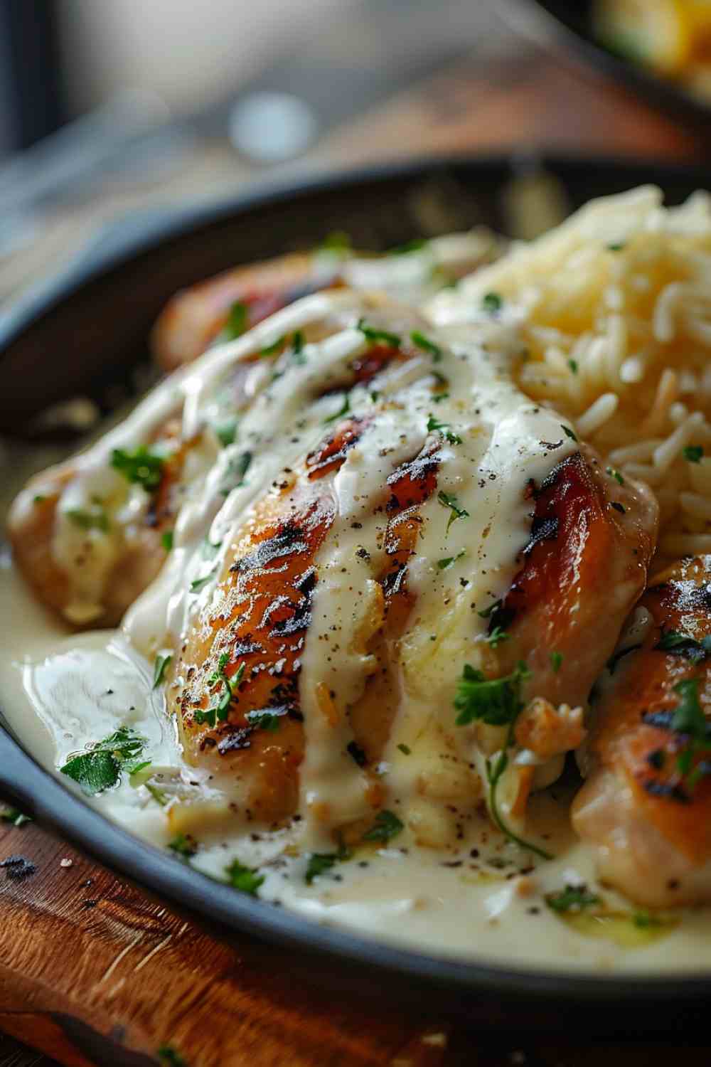 Creamy Garlic Chicken and Rice