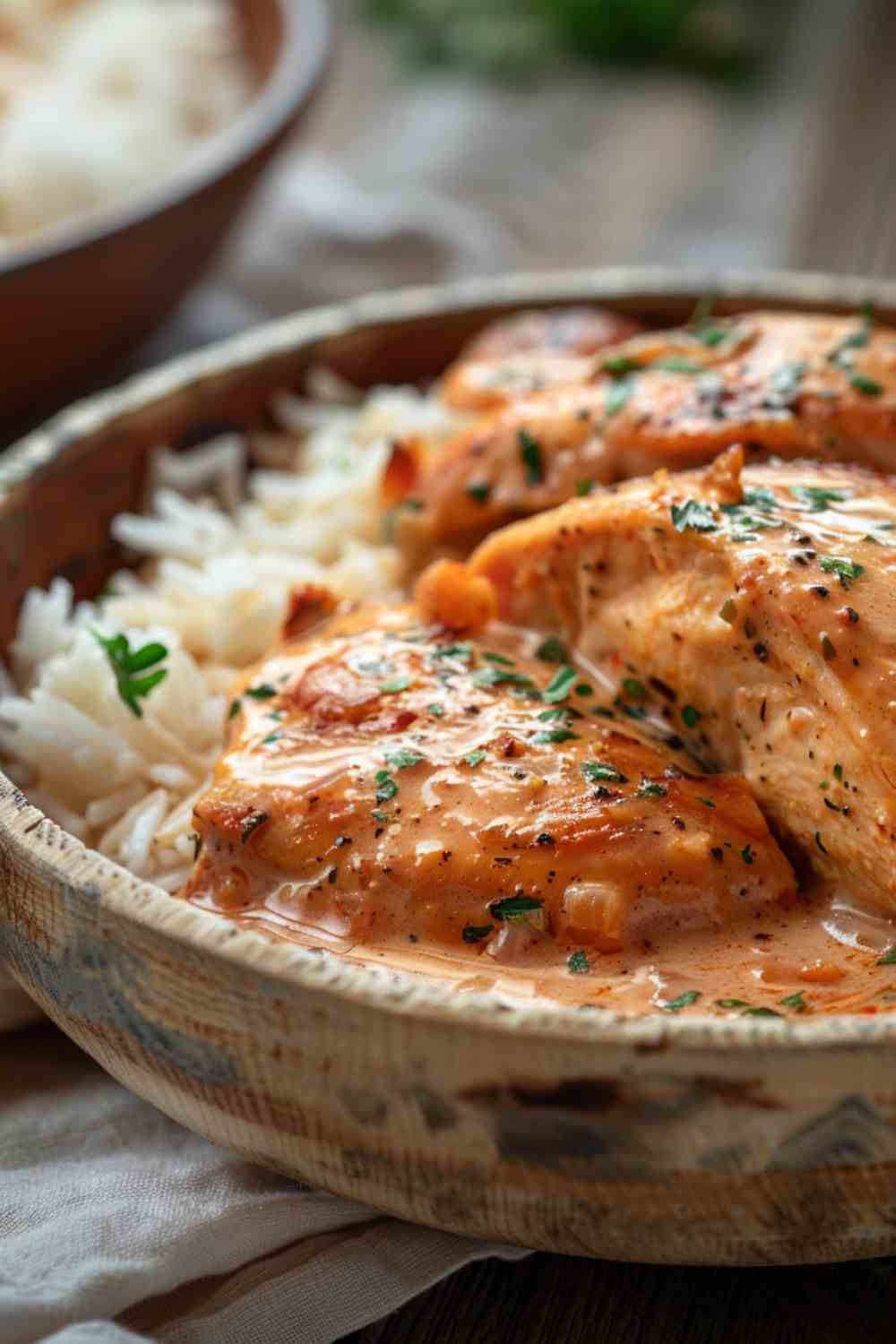 Creamy Garlic Chicken and Rice