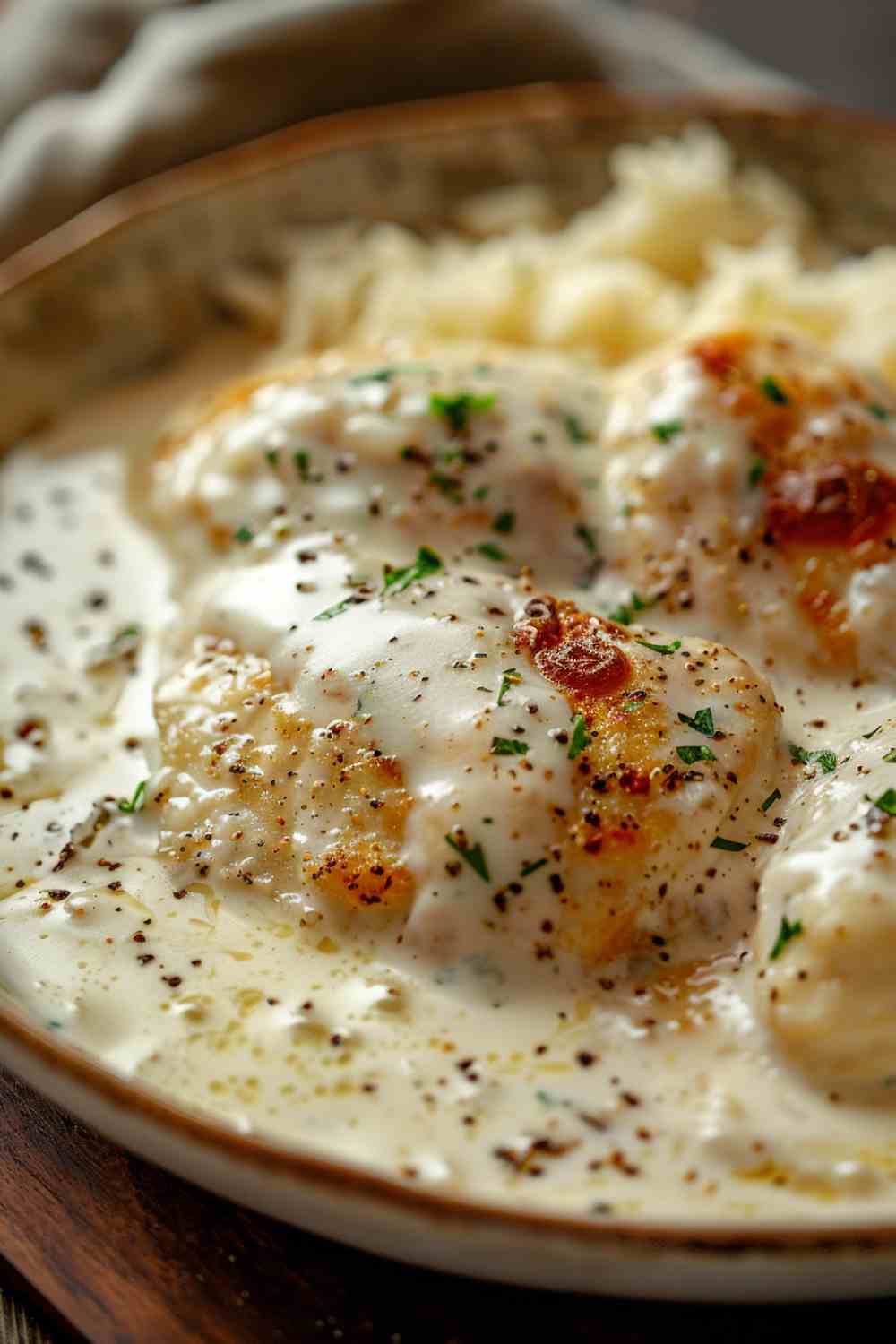 Creamy Garlic Chicken and Rice