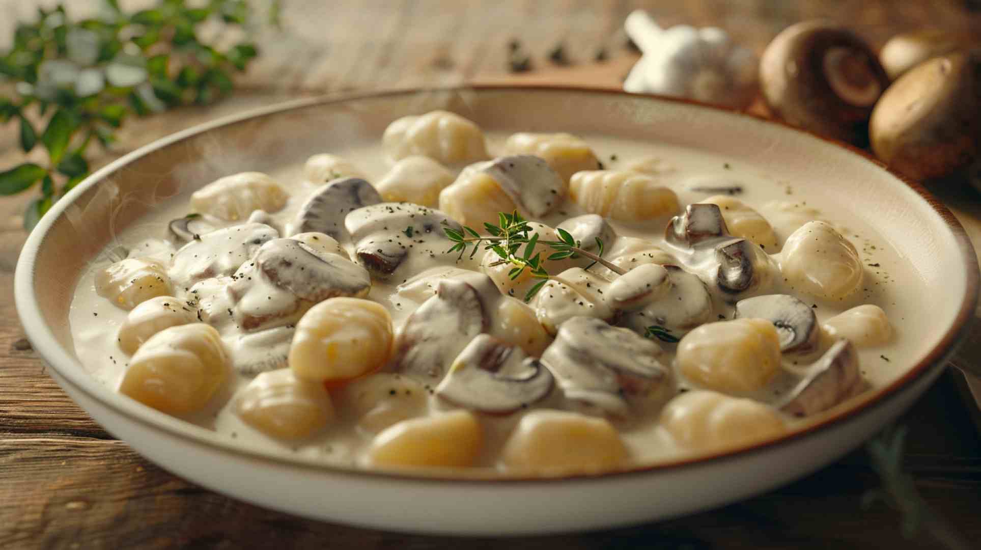 Creamy Mushroom Gnocchi