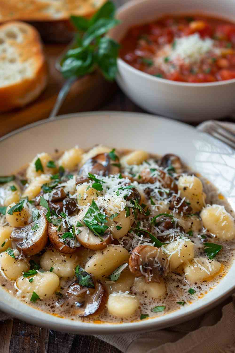 Creamy Mushroom Gnocchi