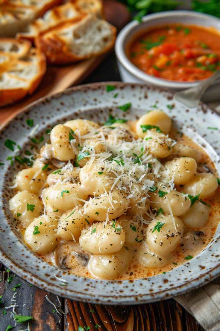 Creamy Mushroom Gnocchi