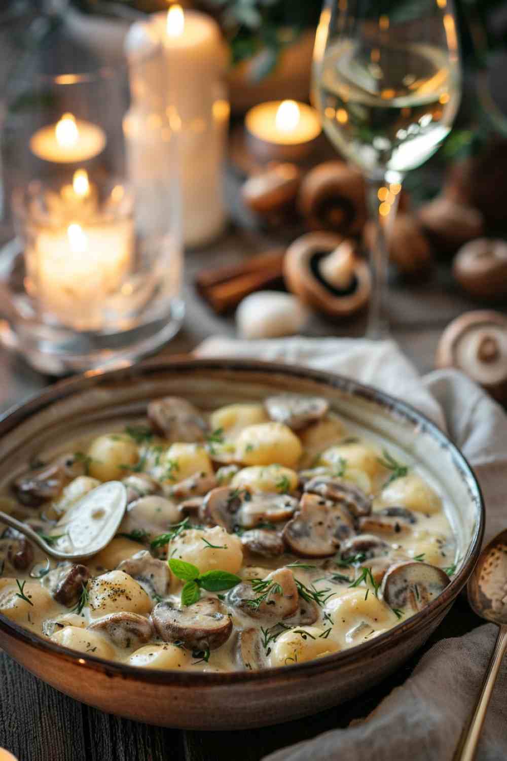 Creamy Mushroom Gnocchi