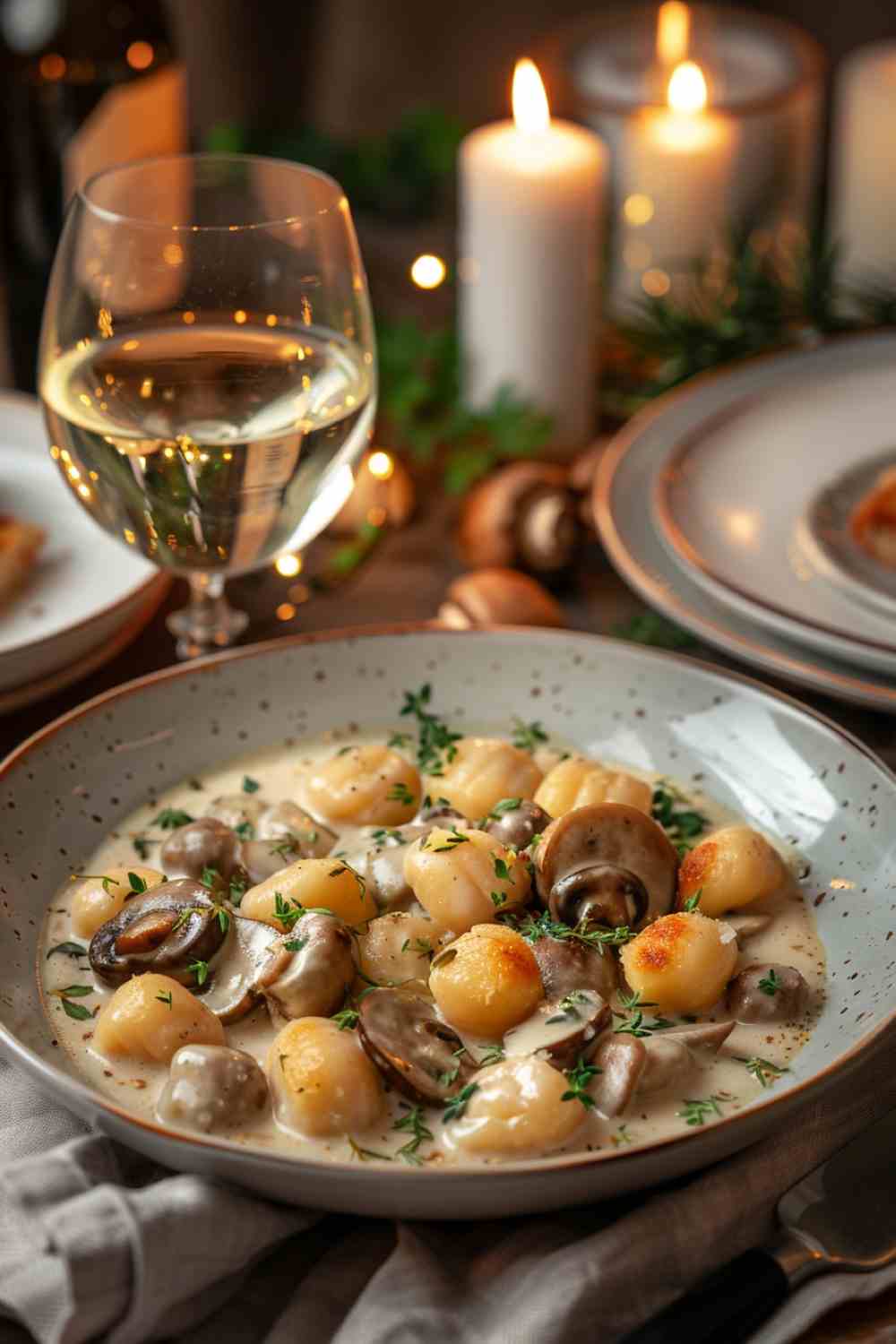 Creamy Mushroom Gnocchi