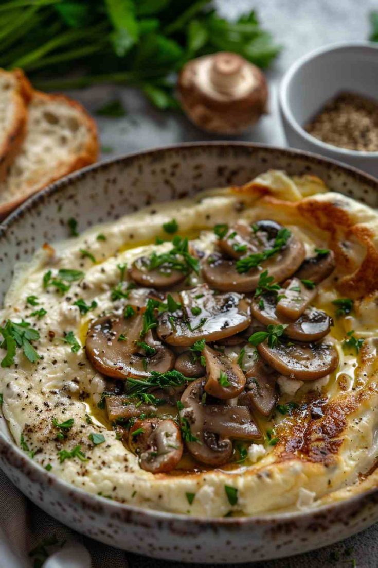 Creamy Mushroom and Ricotta Omelette