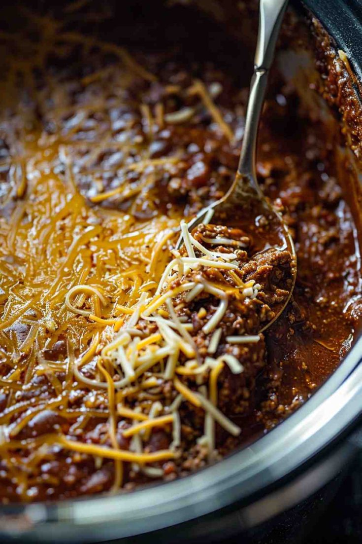 Crockpot Beef Enchilada Casserole