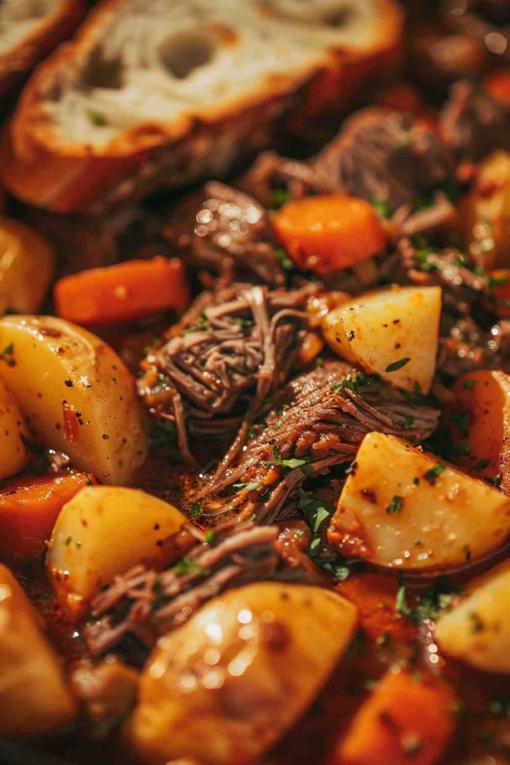 Crockpot Beef and Potato Casserole