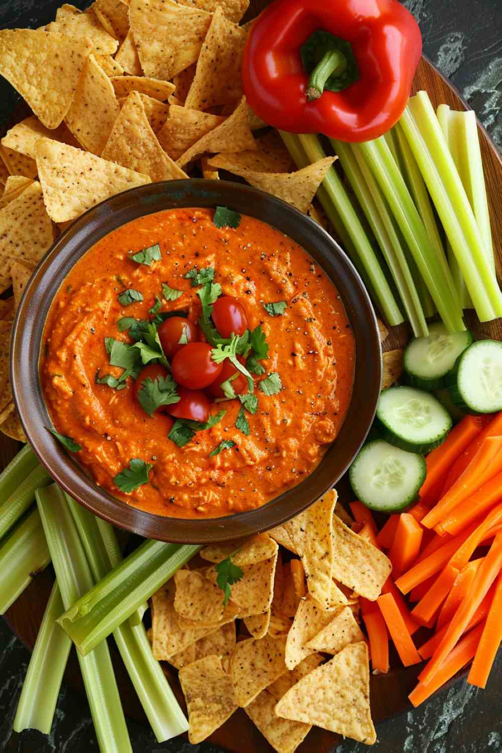 Crockpot Buffalo Chicken Dip