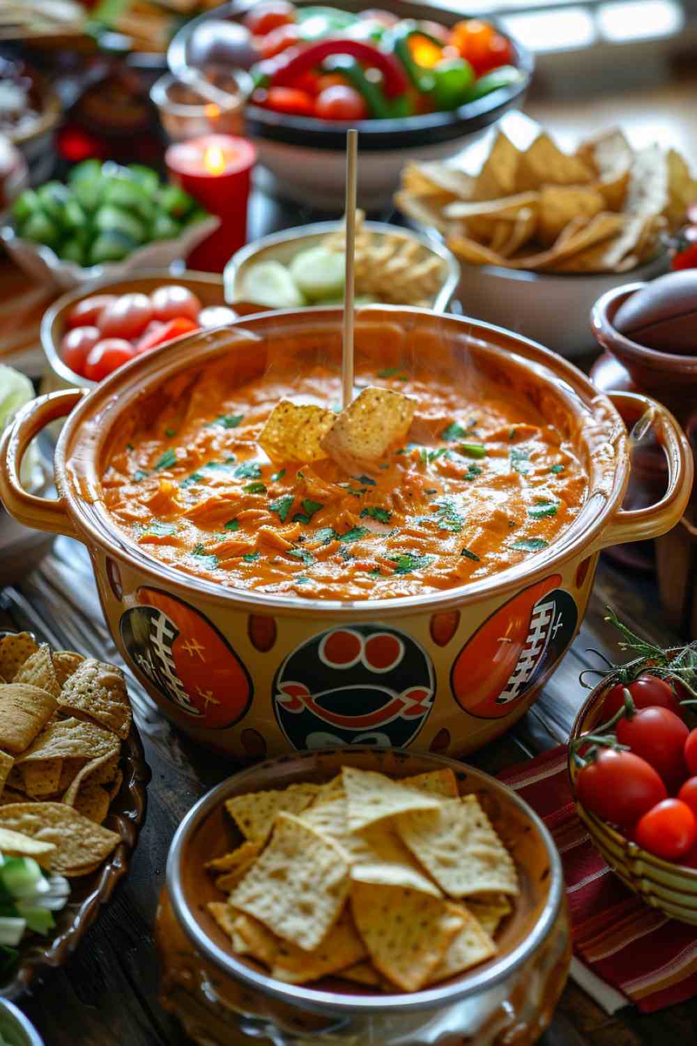 Crockpot Buffalo Chicken Dip